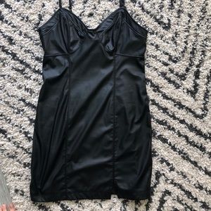 Free people faux leather dress
